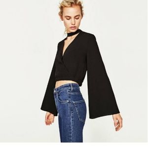 Zara bell sleeve top